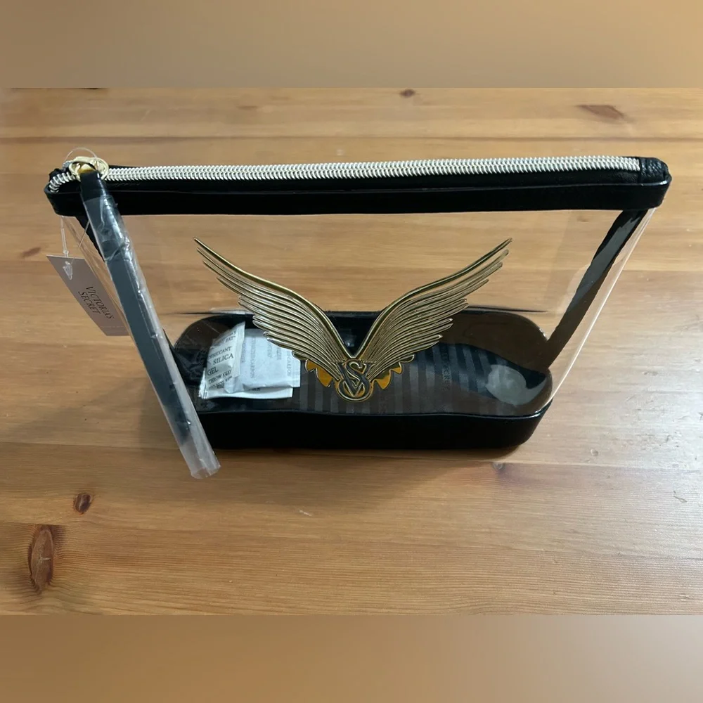 Victoria’s Secret fashion show makeup bag with gold wings limited edition